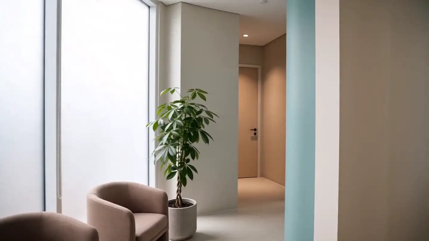Aydınlık koridor — Gülüş Kliniği (temsili)