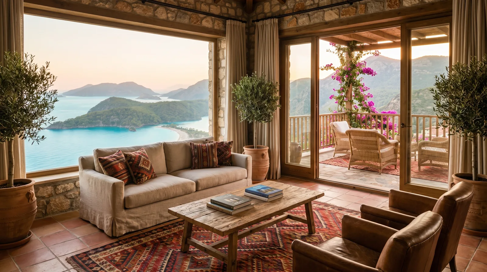 Deniz cepheli süit — Mavi Koy Hotel (temsili)