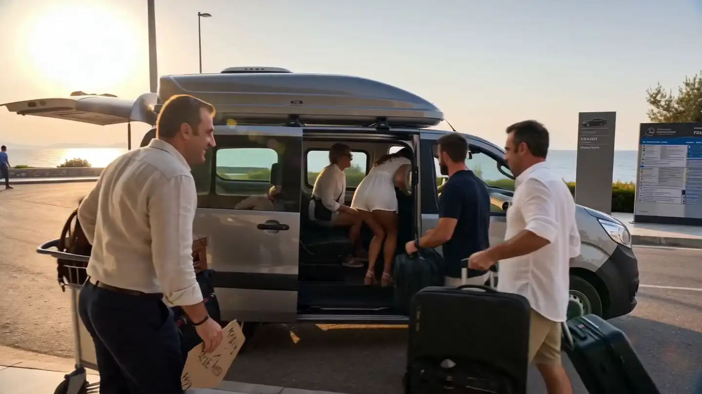 Ölüdeniz deniz manzaralı transfer yolu — Mavi Koy Hotel (temsili)