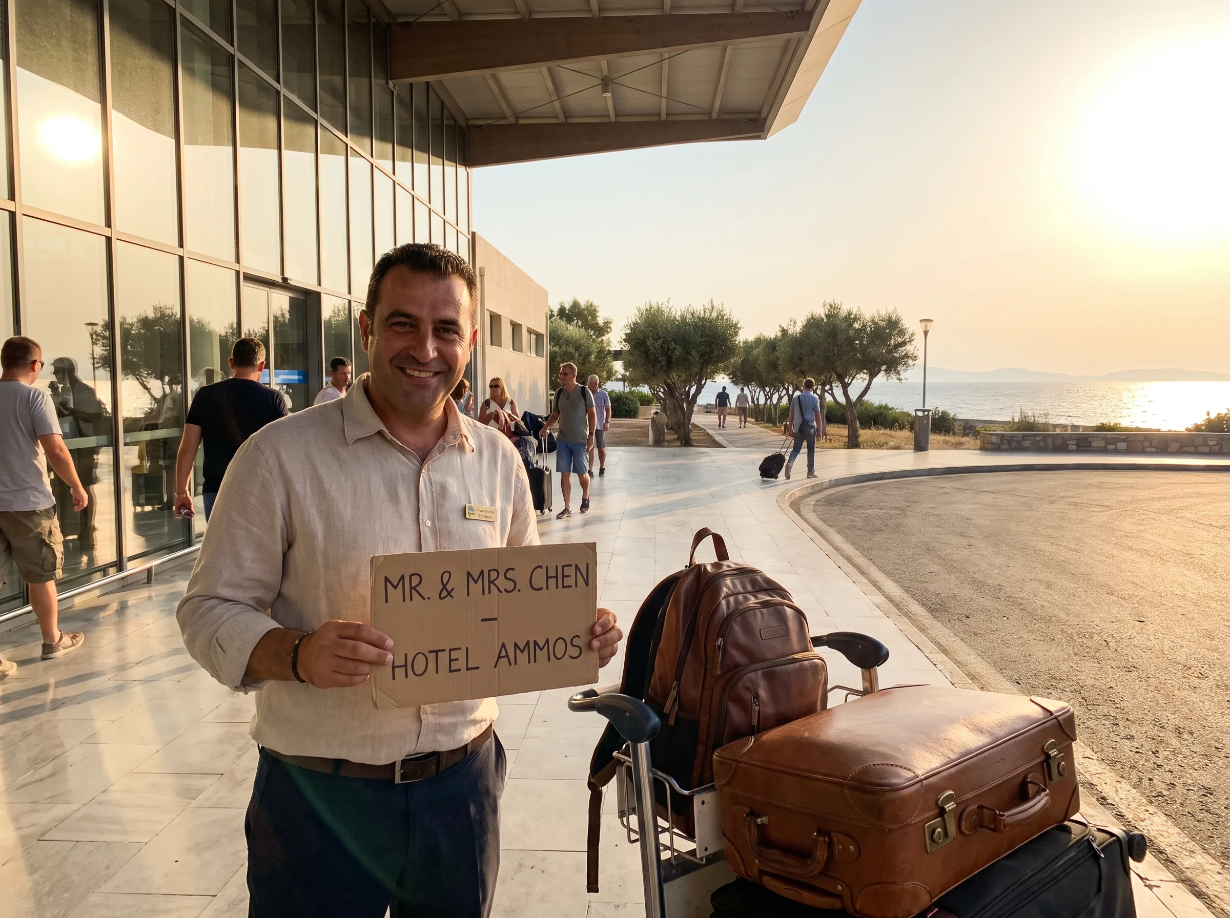 Havalimanı — karşılama — Mavi Koy Hotel (temsili)
