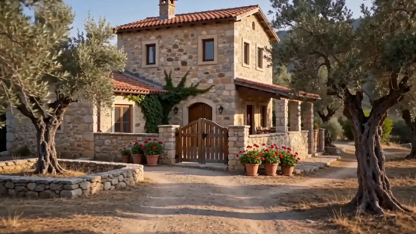 Villa Zeytin bahçe kapısı (temsili)